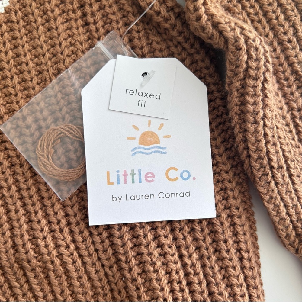 Little Co.  Kids Sweater Graphic Pumpkin  Size 24M Orange - Picture 3 of 4